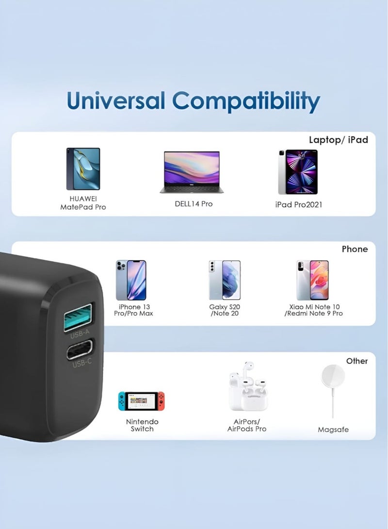 Winmax 120W Fast Charger Dual Port USB-A & USB-C Includes 2 Free 60W High-Speed Charging CablesType-C & USB-C - Image 4